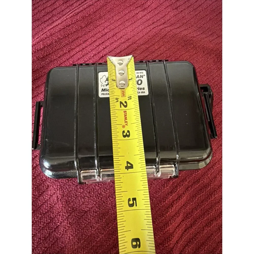 Pelican 1020 Watertight Hard Micro Case with Rubber Liner - Black USA Made